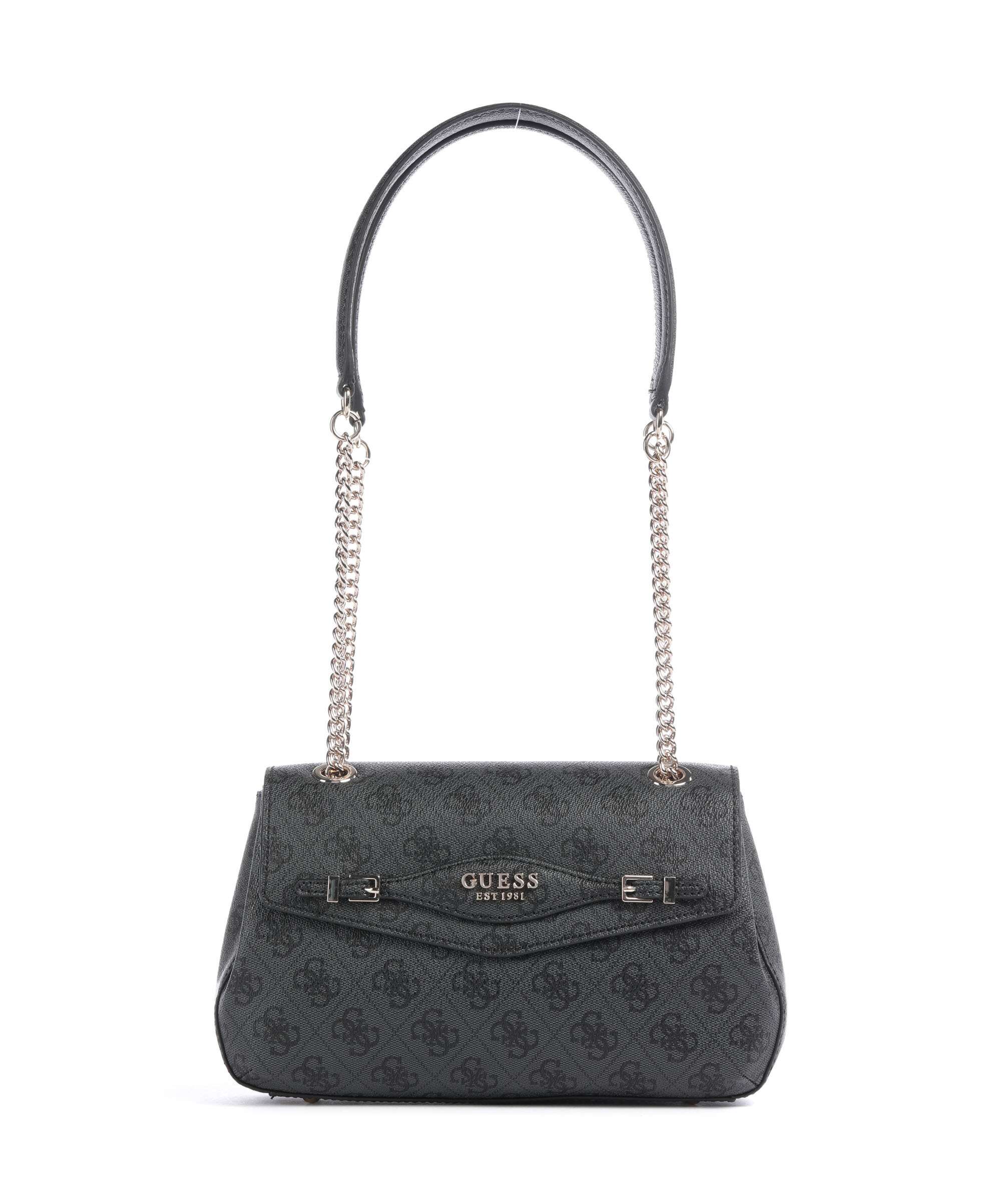 Guess Katya 4G Logo Shoulder bag coal logo