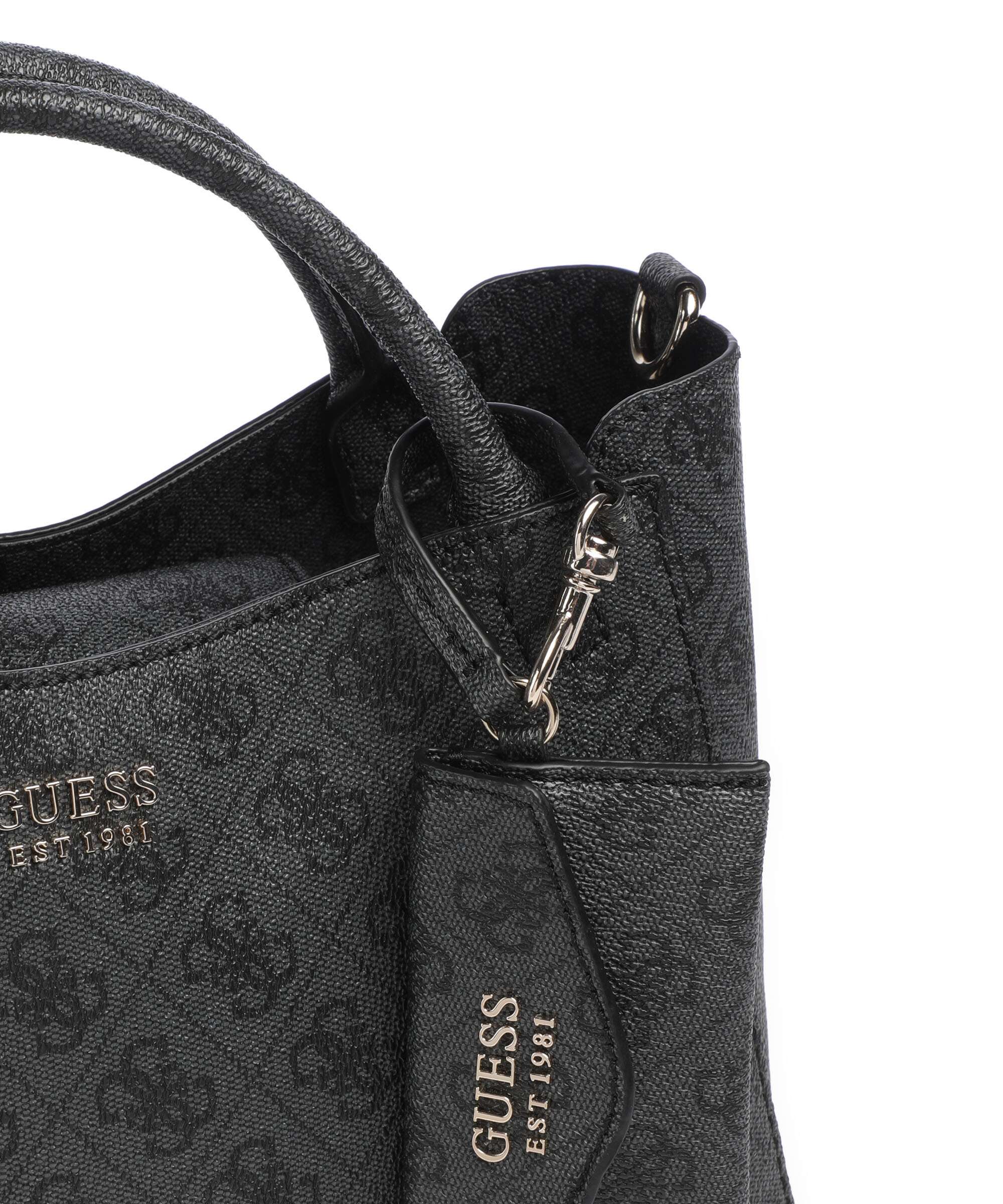 Guess Brenton Handbag coal logo