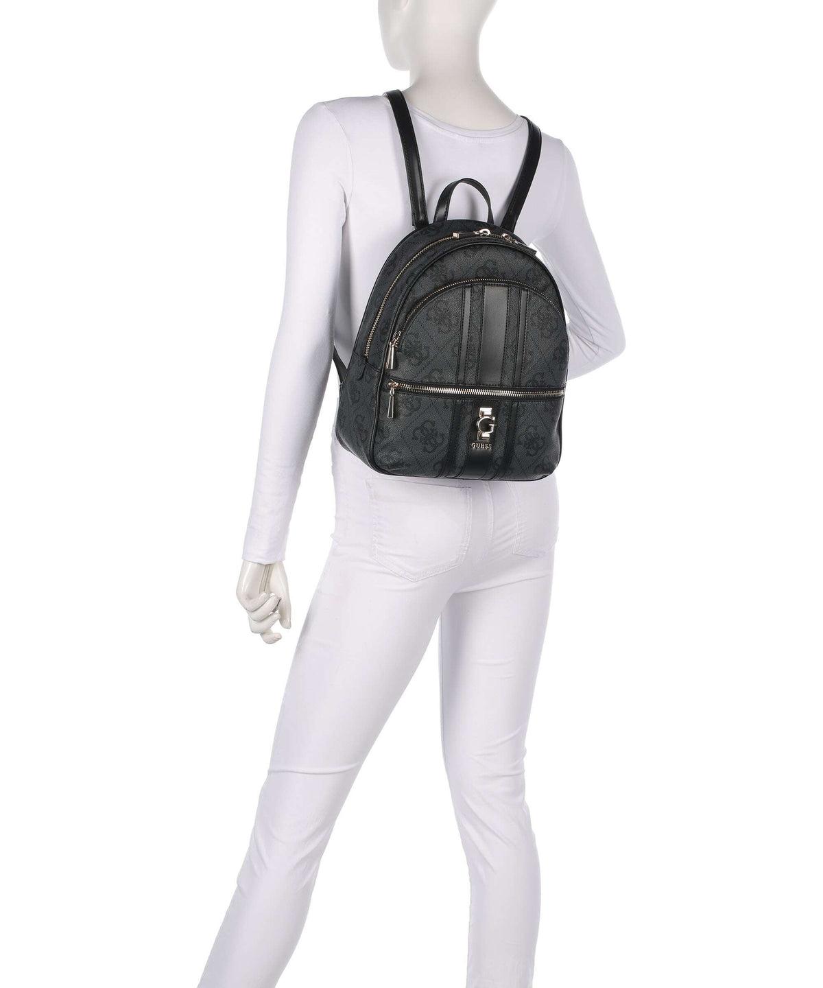 Guess Erenia Backpack coal logo