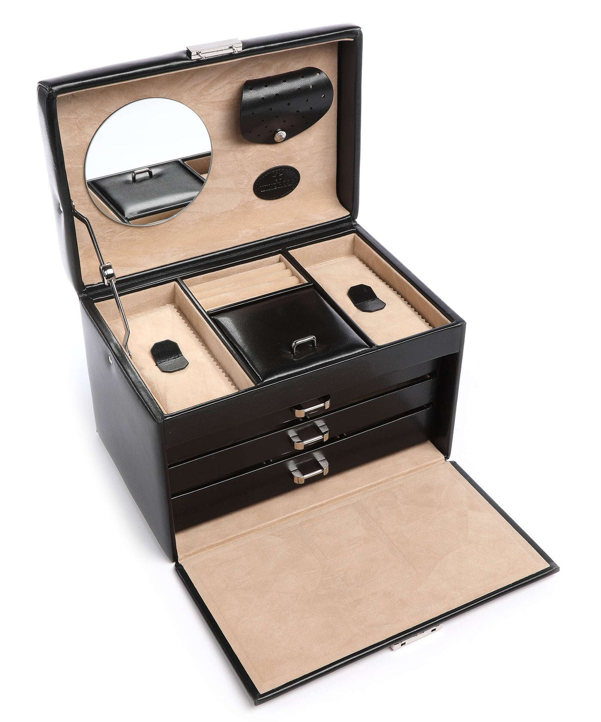 Windrose Merino Jewelry box schwarz