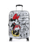 American Tourister Wavebreaker Disney 4-Pyöräiset matkalaukku minnie comics/white