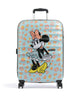 American Tourister Wavebreaker Disney 4-Pyöräiset matkalaukku minnie pastel dots
