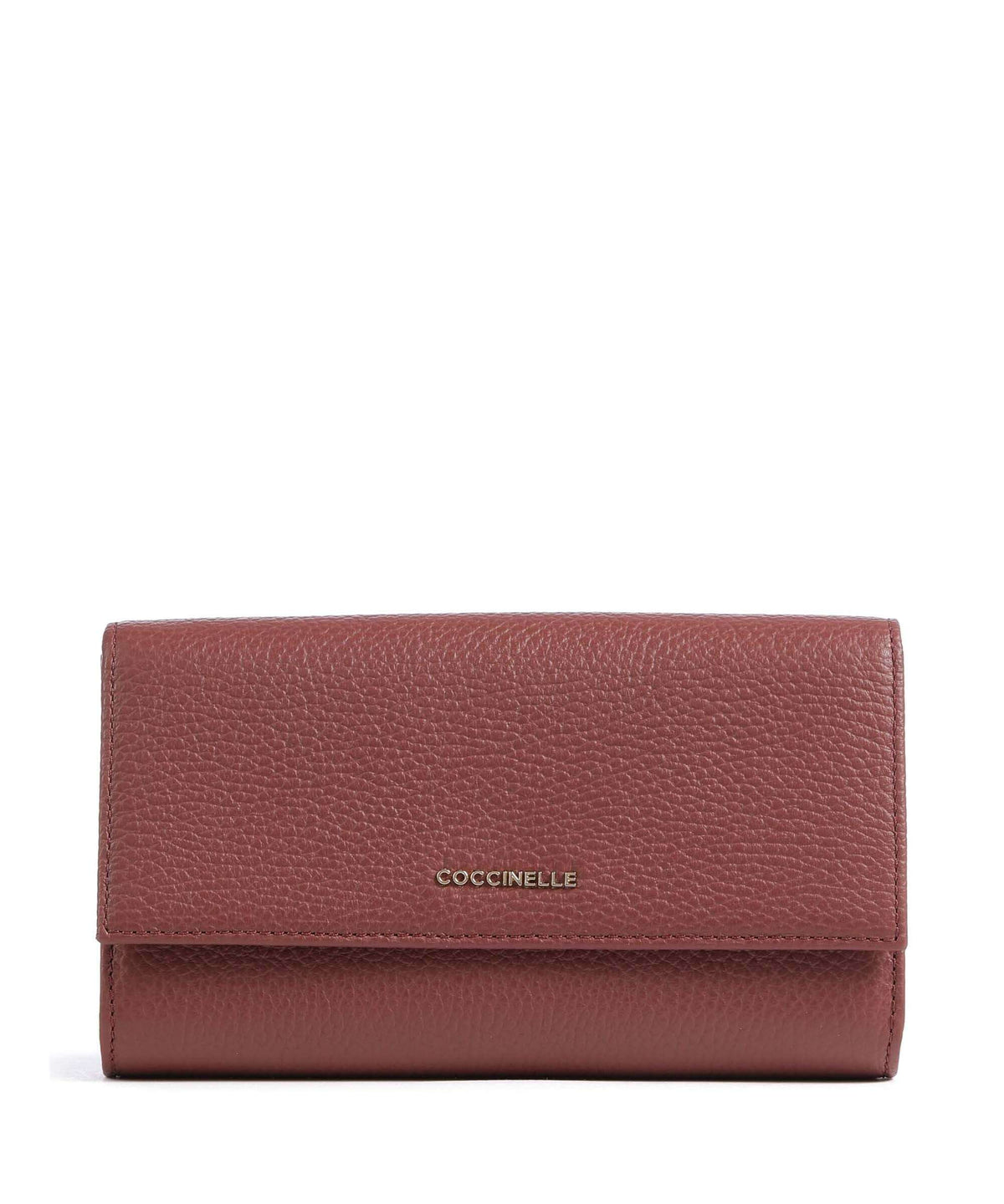 Coccinelle Metallic Soft Wallet brandy