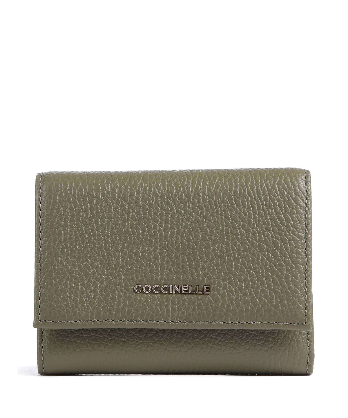 Coccinelle Metallic Soft RFID Wallet laurel green