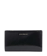 Coccinelle Metallic Shiny Wrinkled Lompakko noir