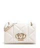 Love Moschino Embossed Q Olkalaukku ivory