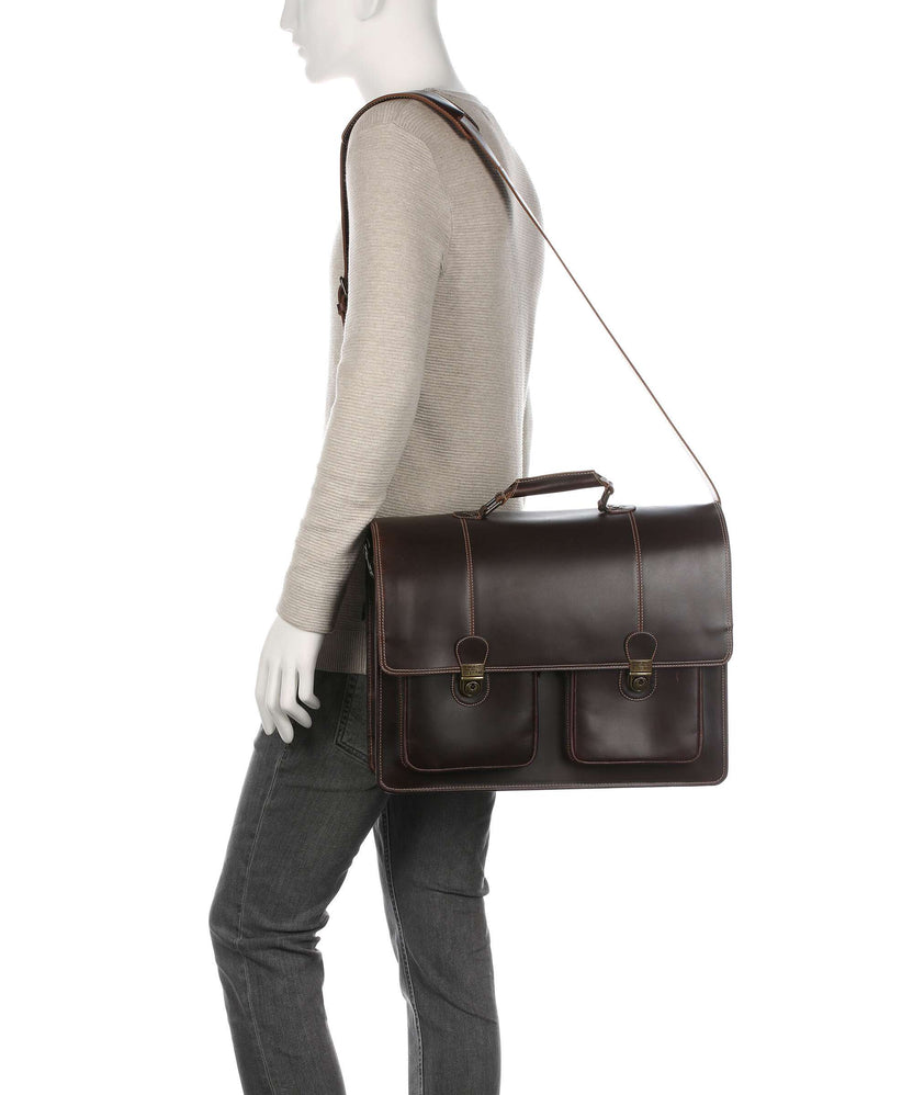 Buckle & Seam Nevada Briefcase brown