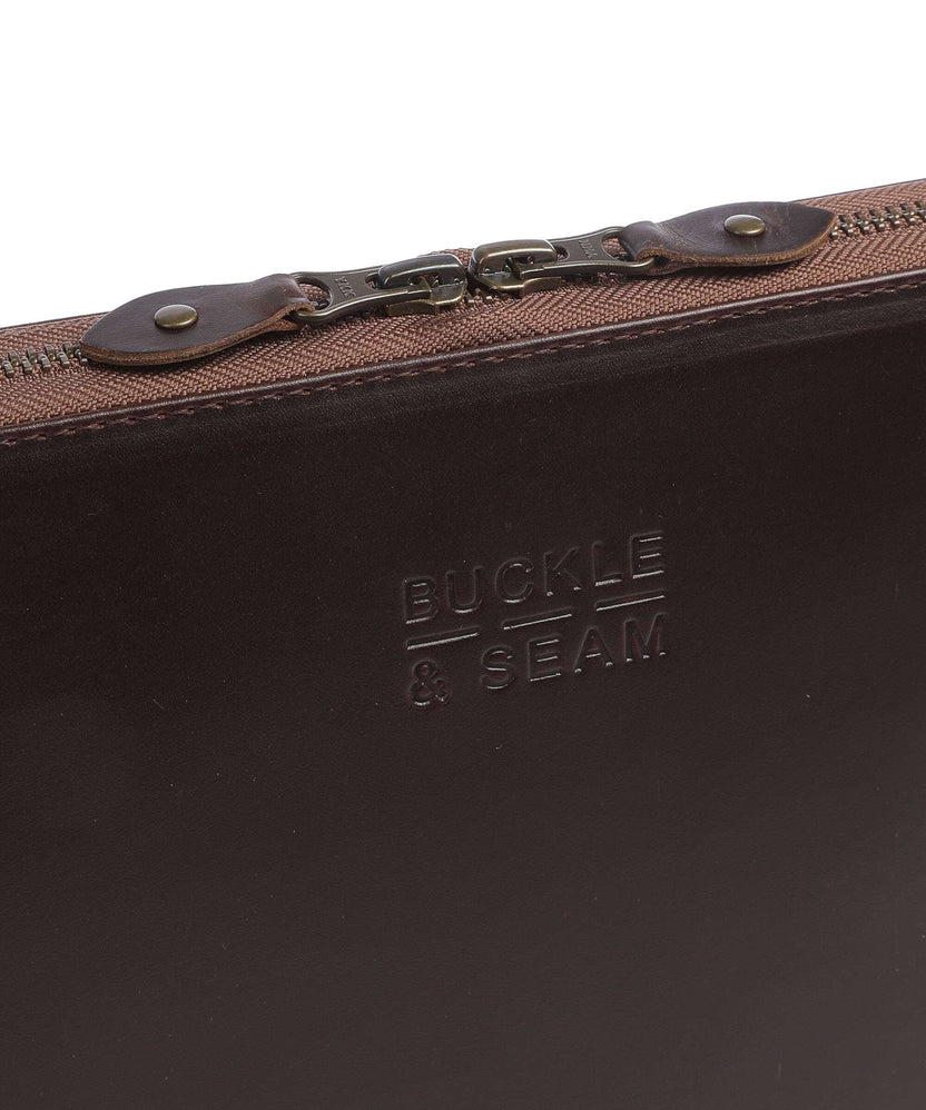 Buckle & Seam Ralph Laptop case brown