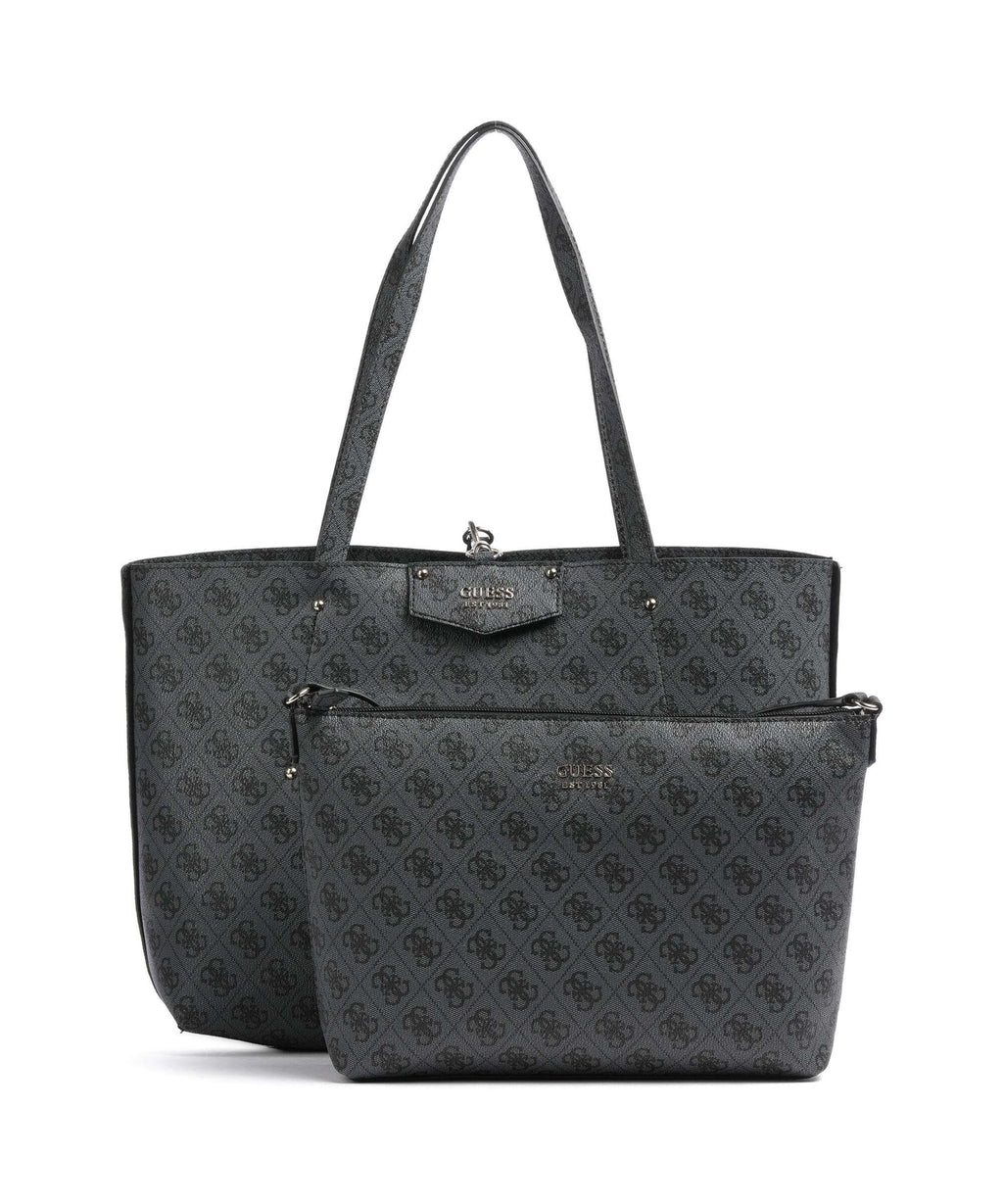 Guess Brenton Eco Tote bag coal logo