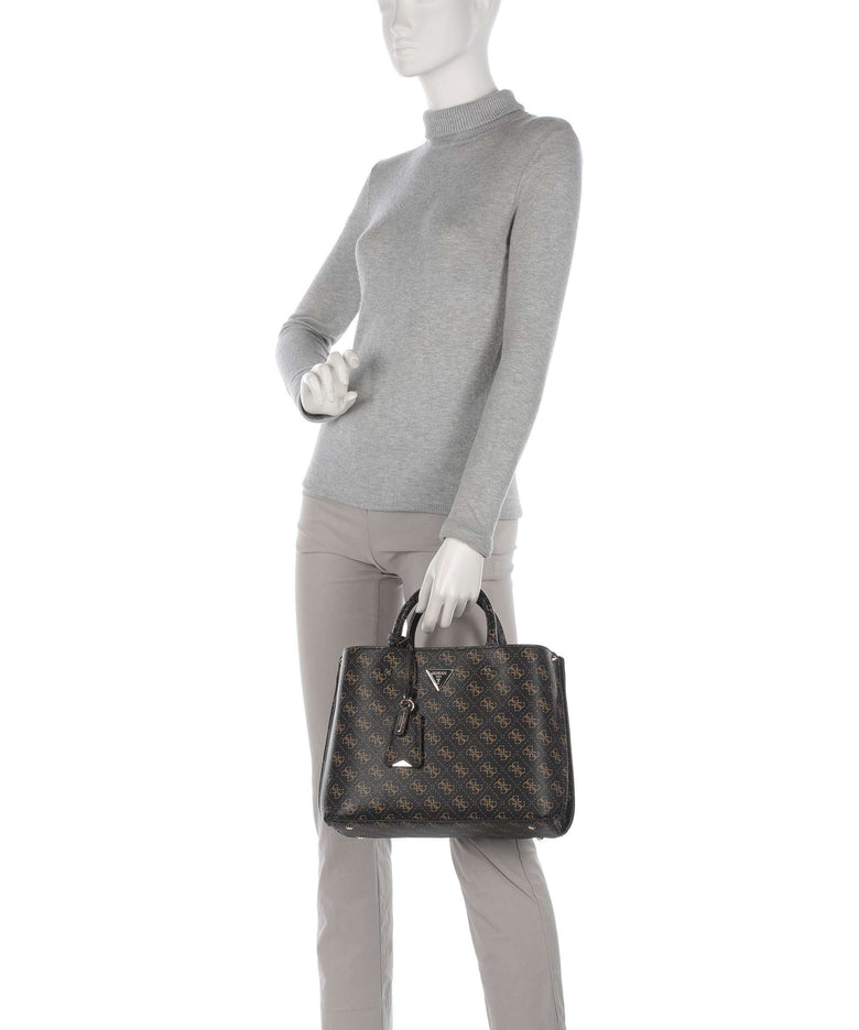 Guess Meridian Handbag brown logo