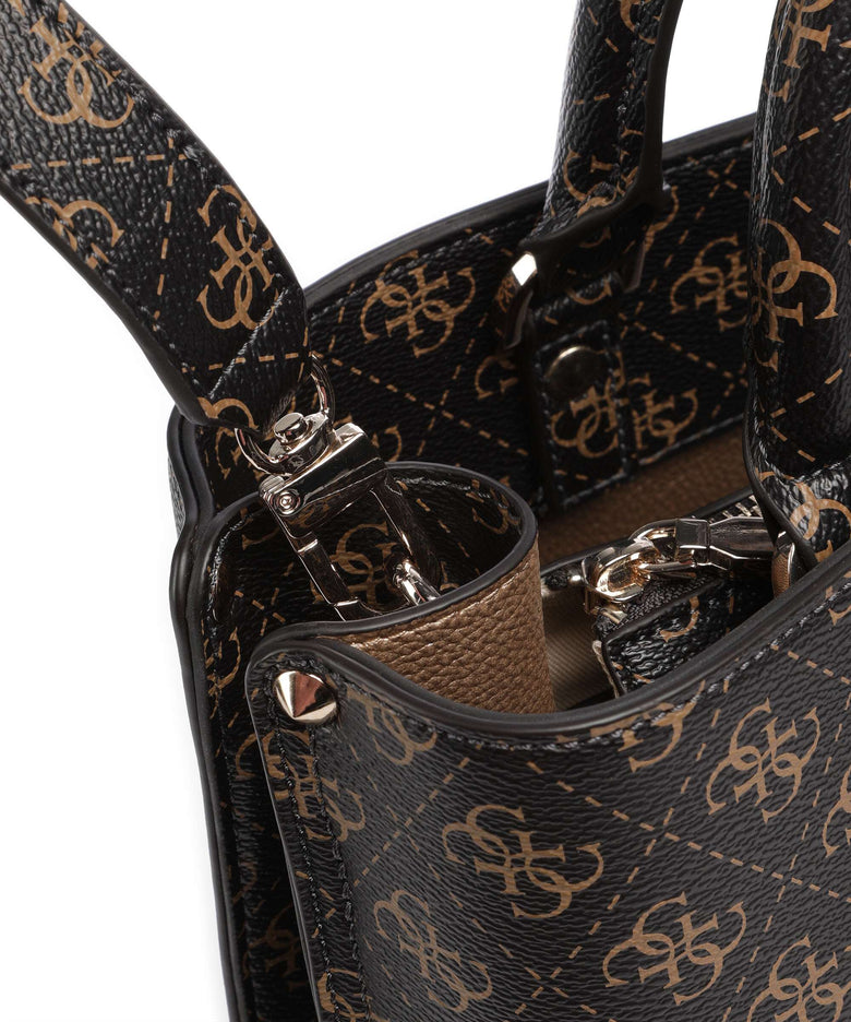 Guess Meridian Handbag brown logo