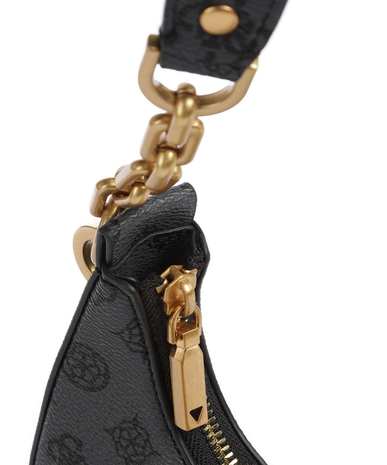 Guess Kuba Shoulder bag charcoal logo