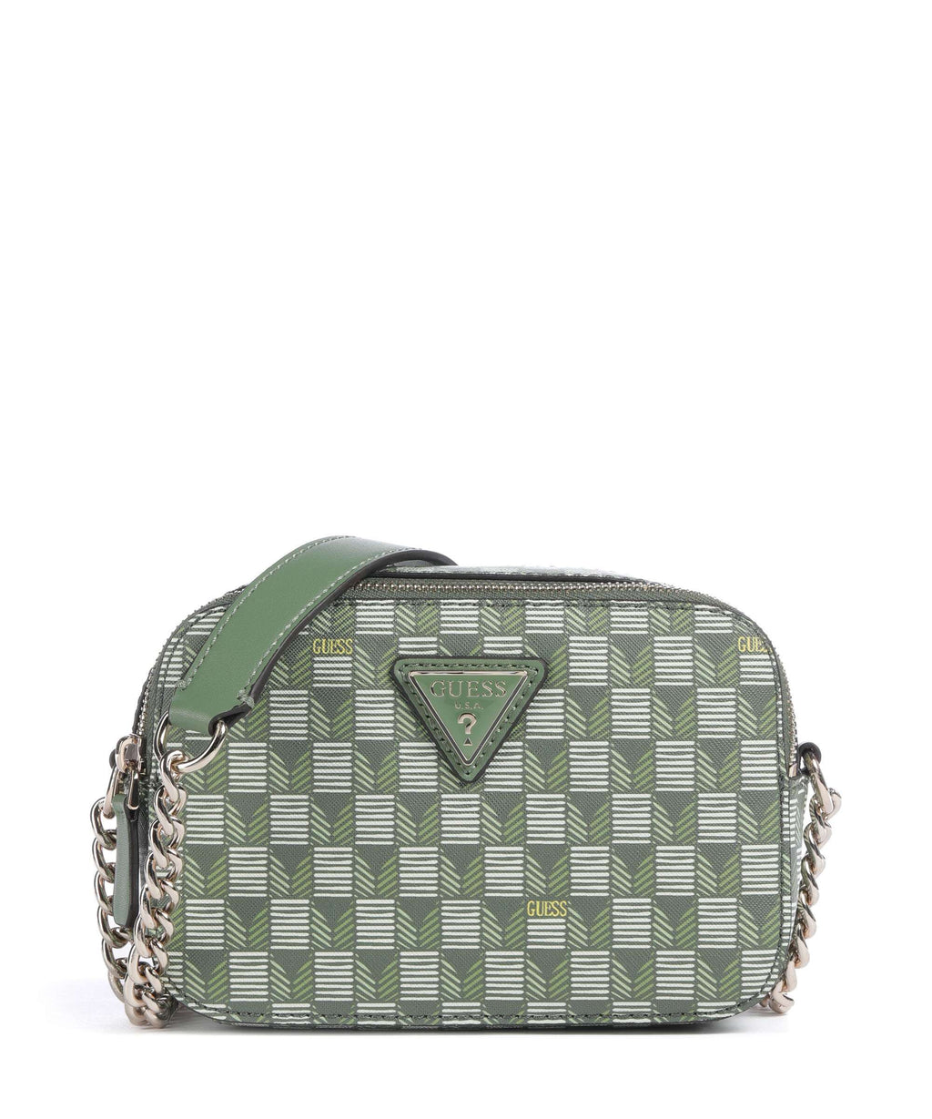 Guess G Wave Crossbody bag green logo