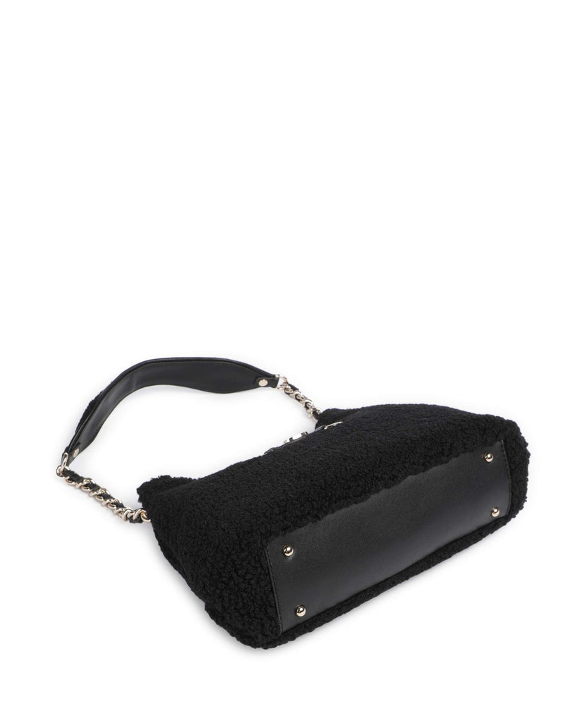 Guess Aslia Shearling Shoulder bag black