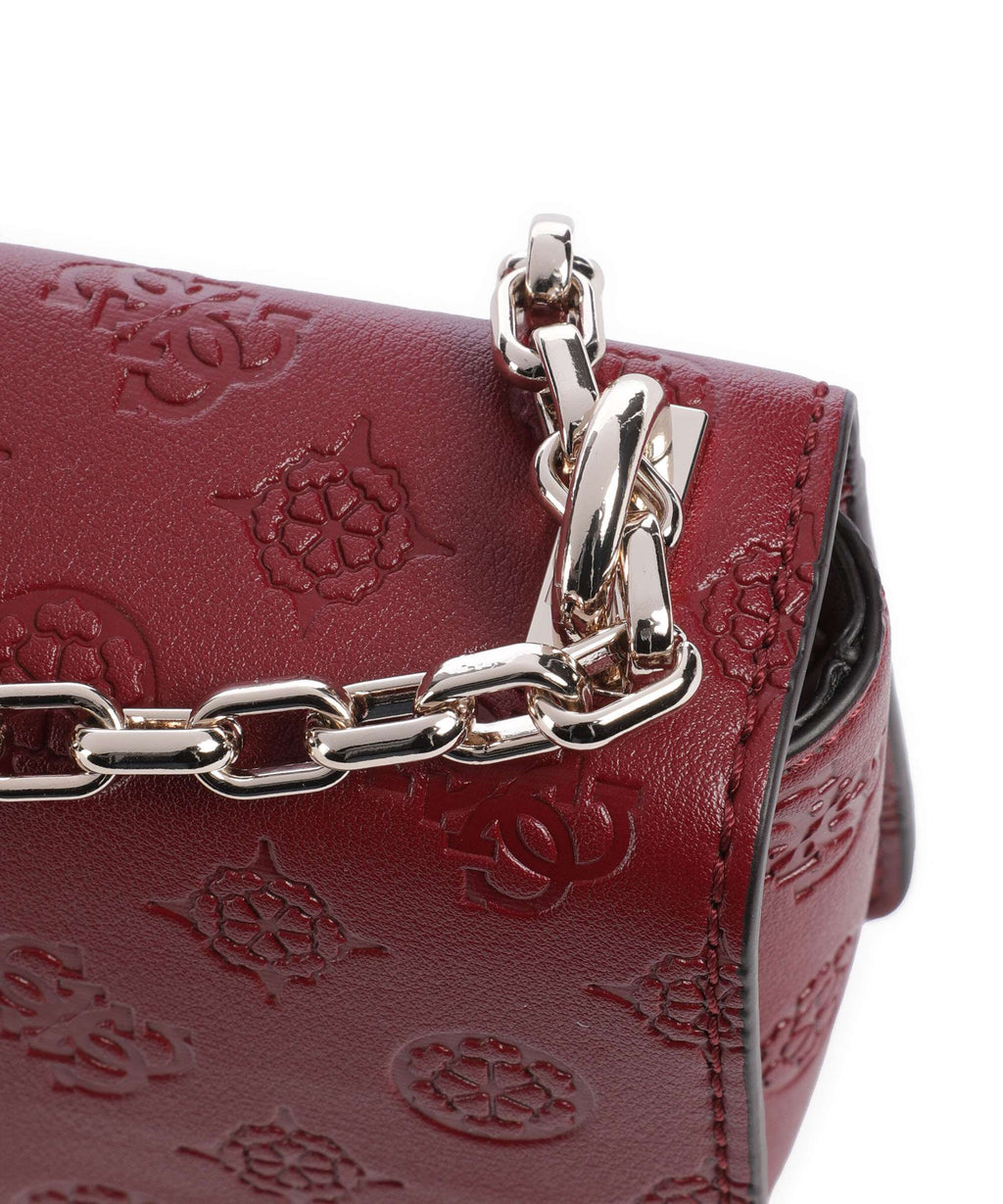 Guess Gerty Peony Shoulder bag claret