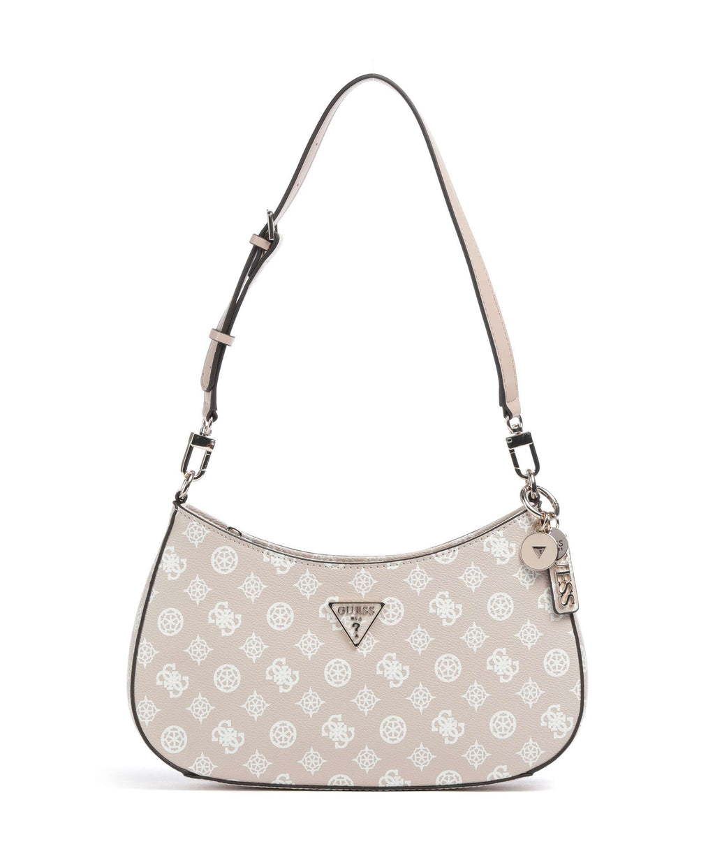 Guess Noelle Printed Peony Shoulder bag sand logo