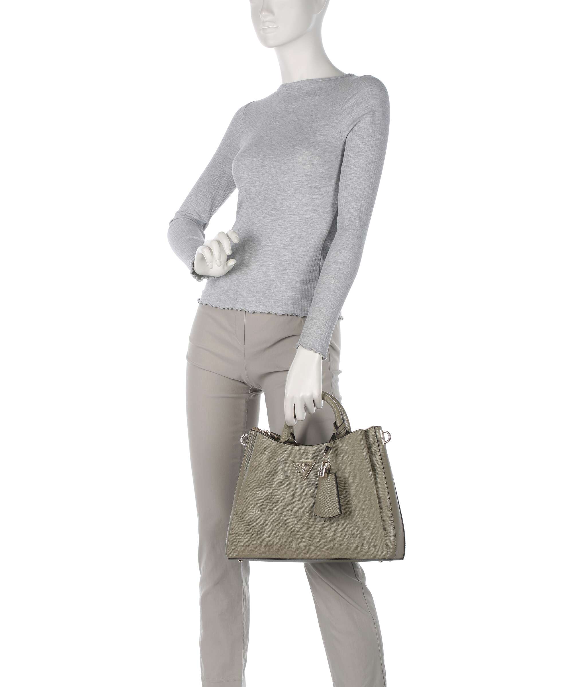 Guess Jazlynn Eco Handbag sage