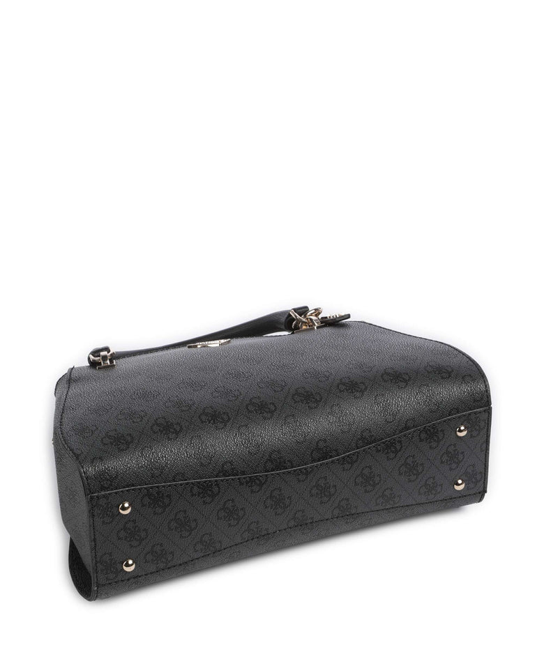 Guess Noelle 4G Basique Logo Handbag coal logo