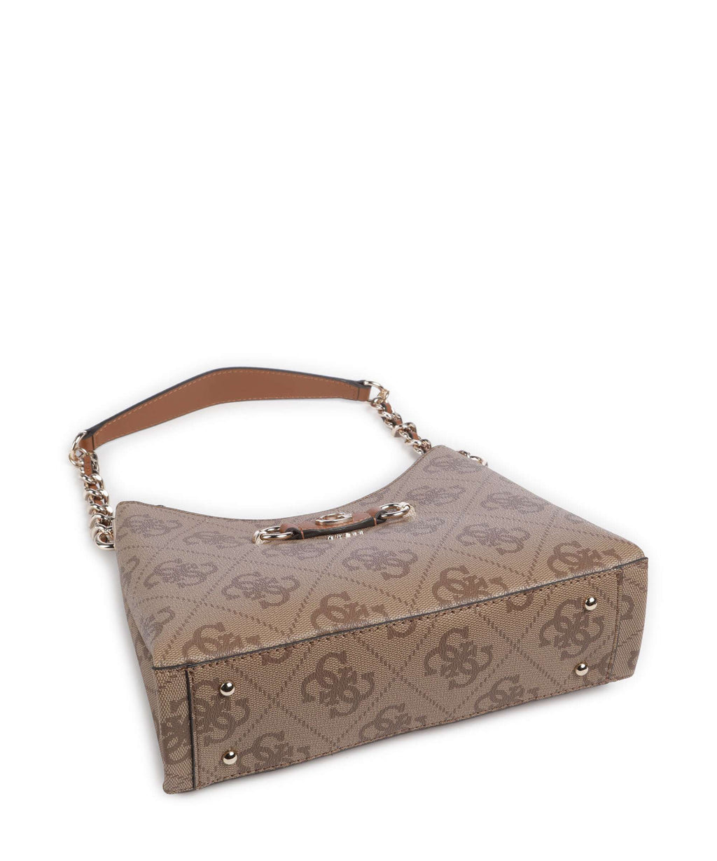Guess Izzy Shoulder bag latte logo
