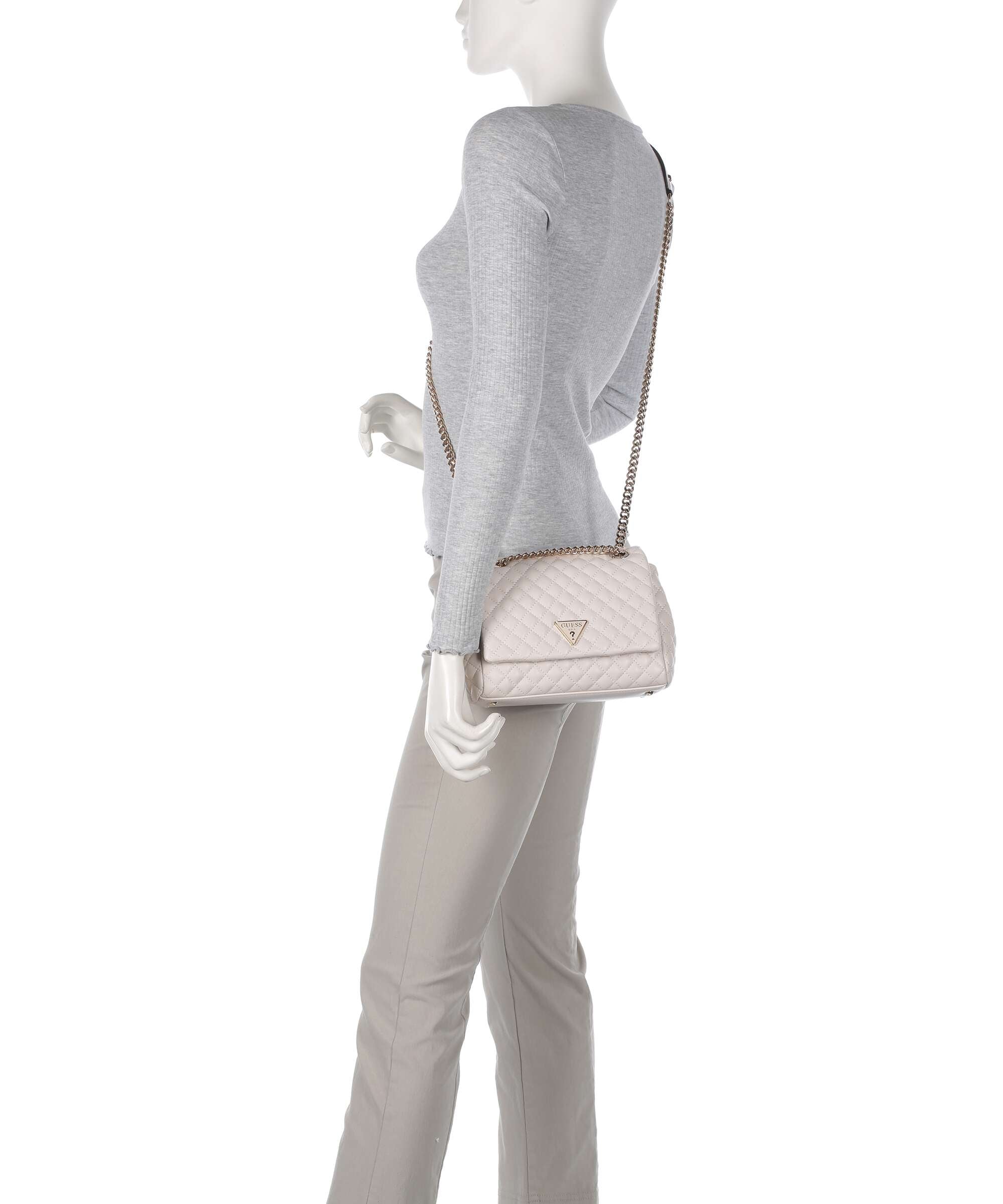 Guess Rianee Eco Shoulder bag stone