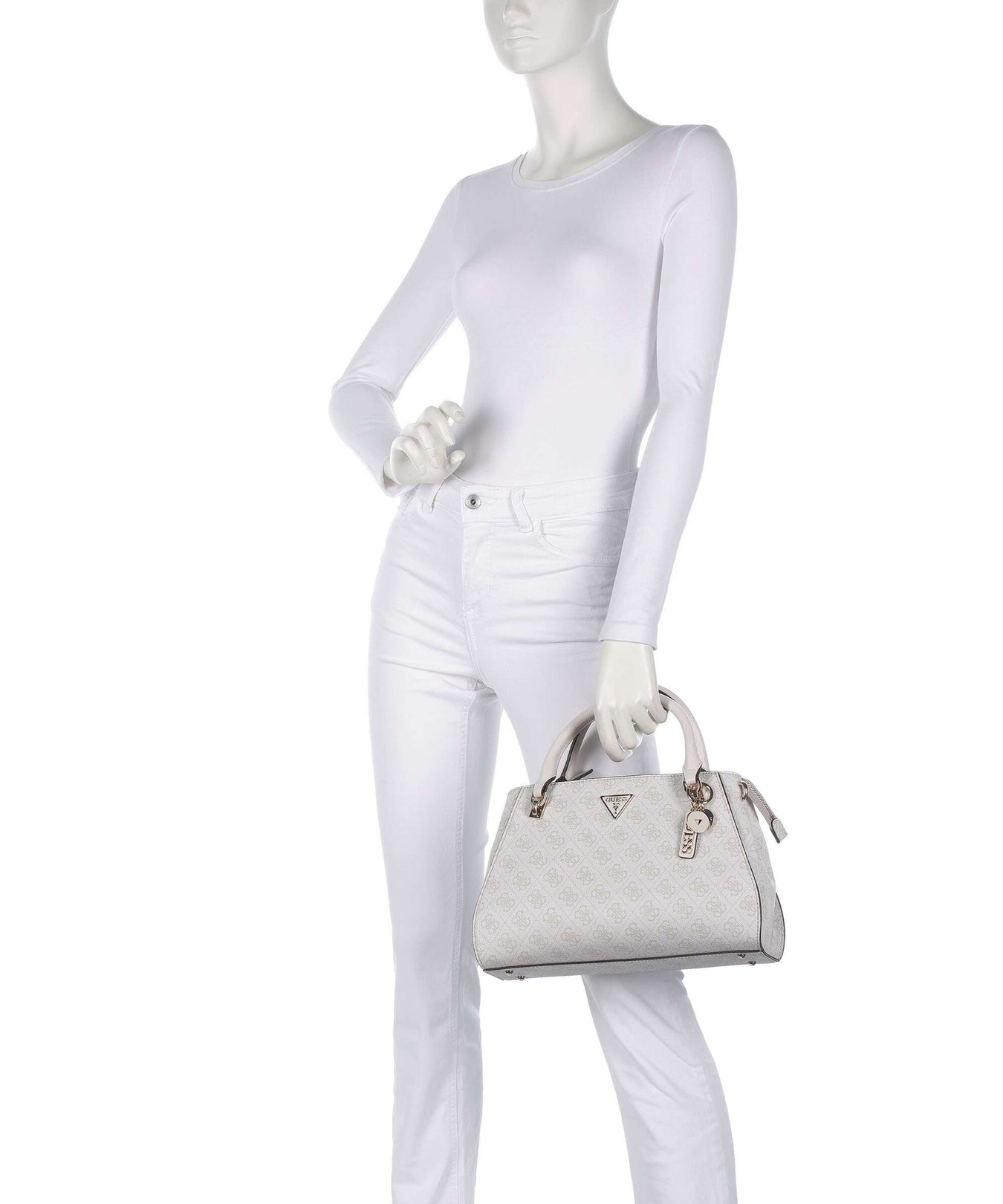 Guess Noelle 4G Basique Logo Handbag bone logo