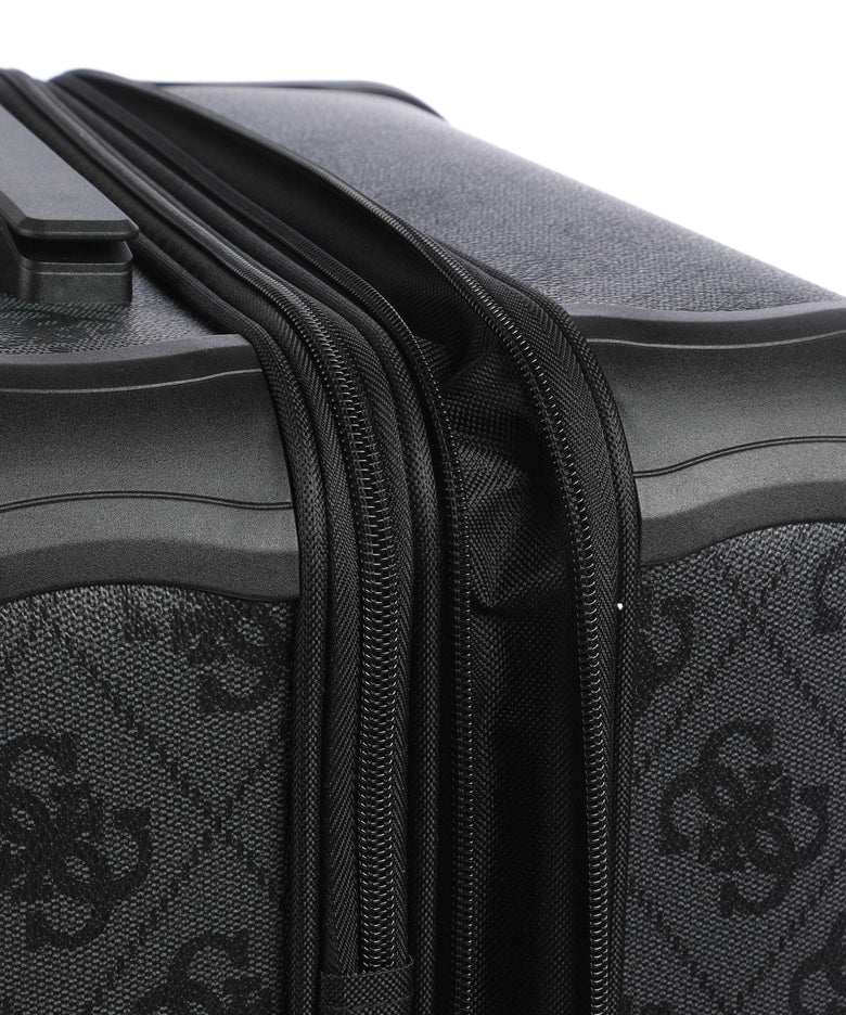 Guess Berta Maxi 4G Spinner (4 wheels) coal logo
