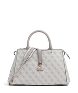 Guess Zamira Käsilaukku dark taupe logo