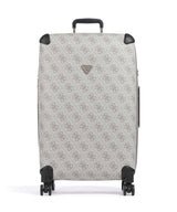 Guess Berta 4G Logo 4-Pyöräiset matkalaukku dark taupe logo