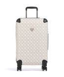 Guess Wilder 4-Pyöräiset matkalaukku beige/white