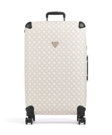 Guess Wilder 4-Pyöräiset matkalaukku beige/white