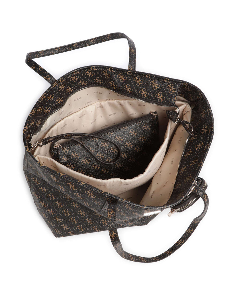 Guess Power Play Tote bag brown logo