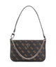 Guess Noelle Q Logo Olkalaukku brown logo