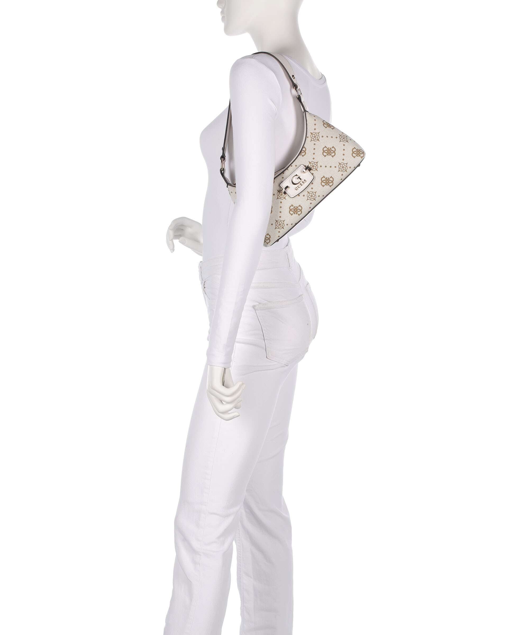 Guess Neda 4G Peony Logo Shoulder bag offwhite logo