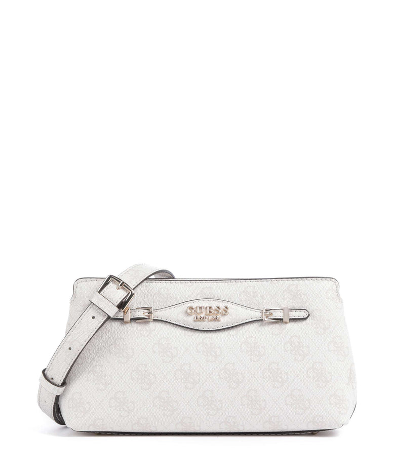 Guess Katya 4G Logo Crossbody bag white logo