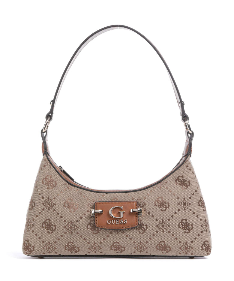 Guess Neda 4G Peony Logo Shoulder bag latte logo
