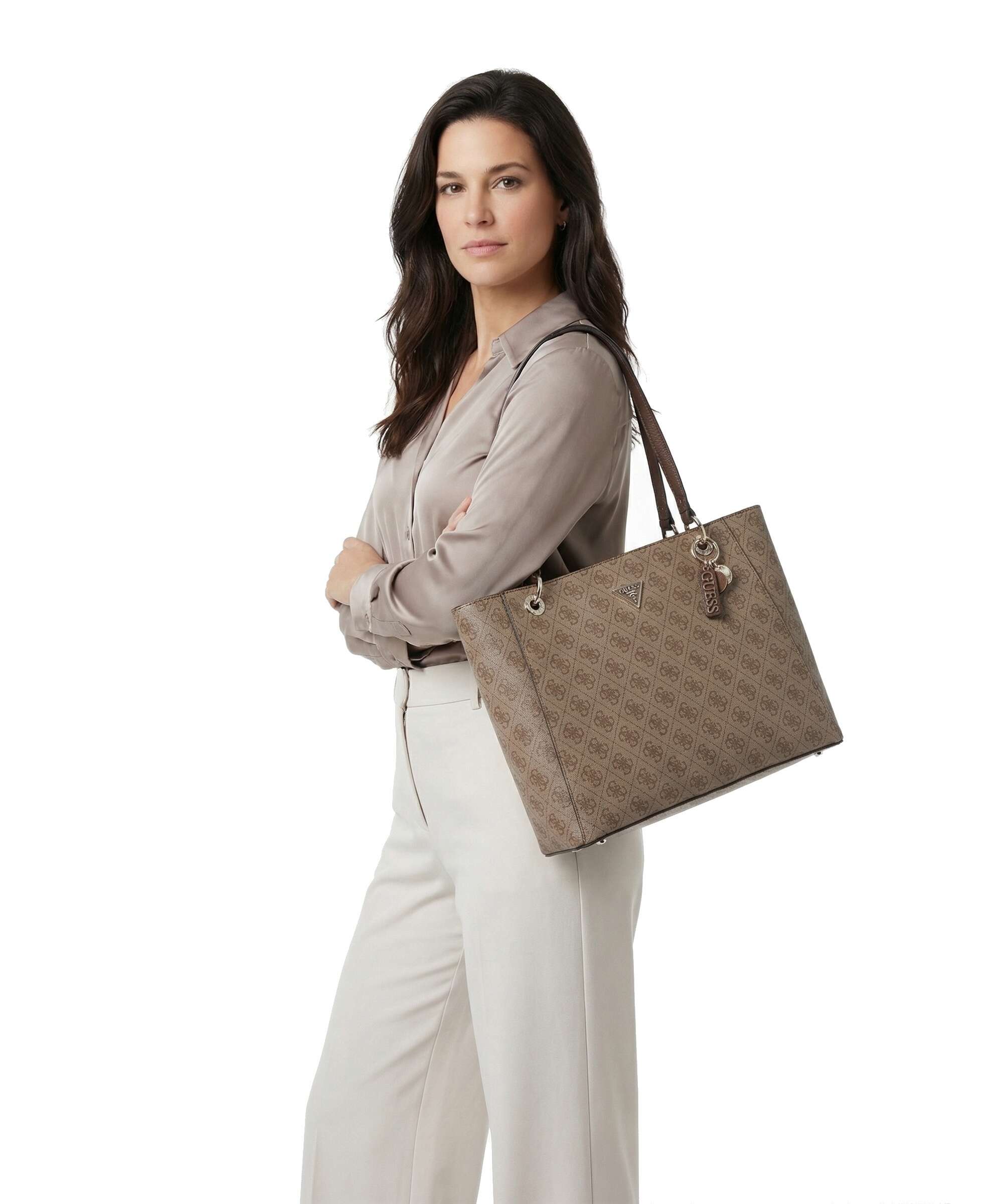 Guess Noelle Tote bag latte logo/brown