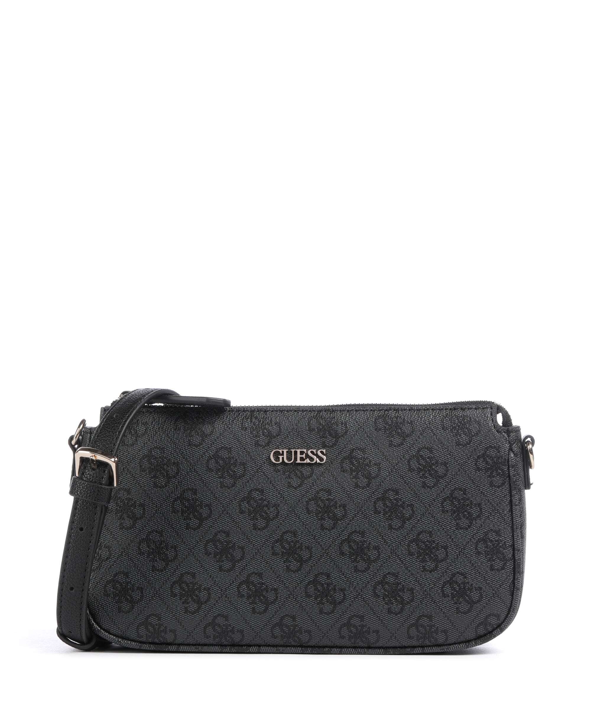 Guess Noelle 4G Logo Shoulder bag coal logo