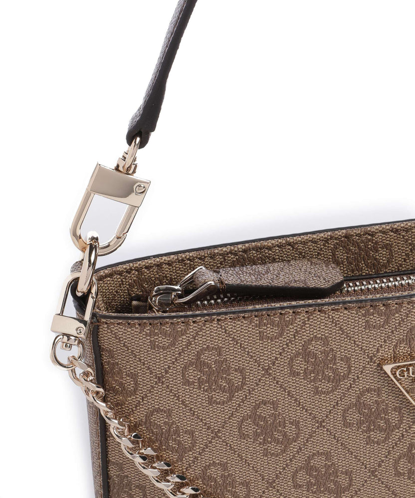 Guess Noelle Mini Shoulder bag latte logo/brown