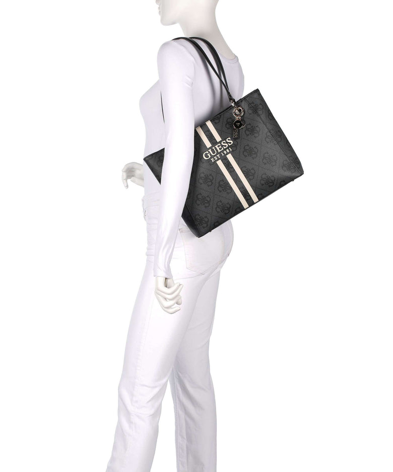 Guess Noelle 4G Logo Tote bag coal logo