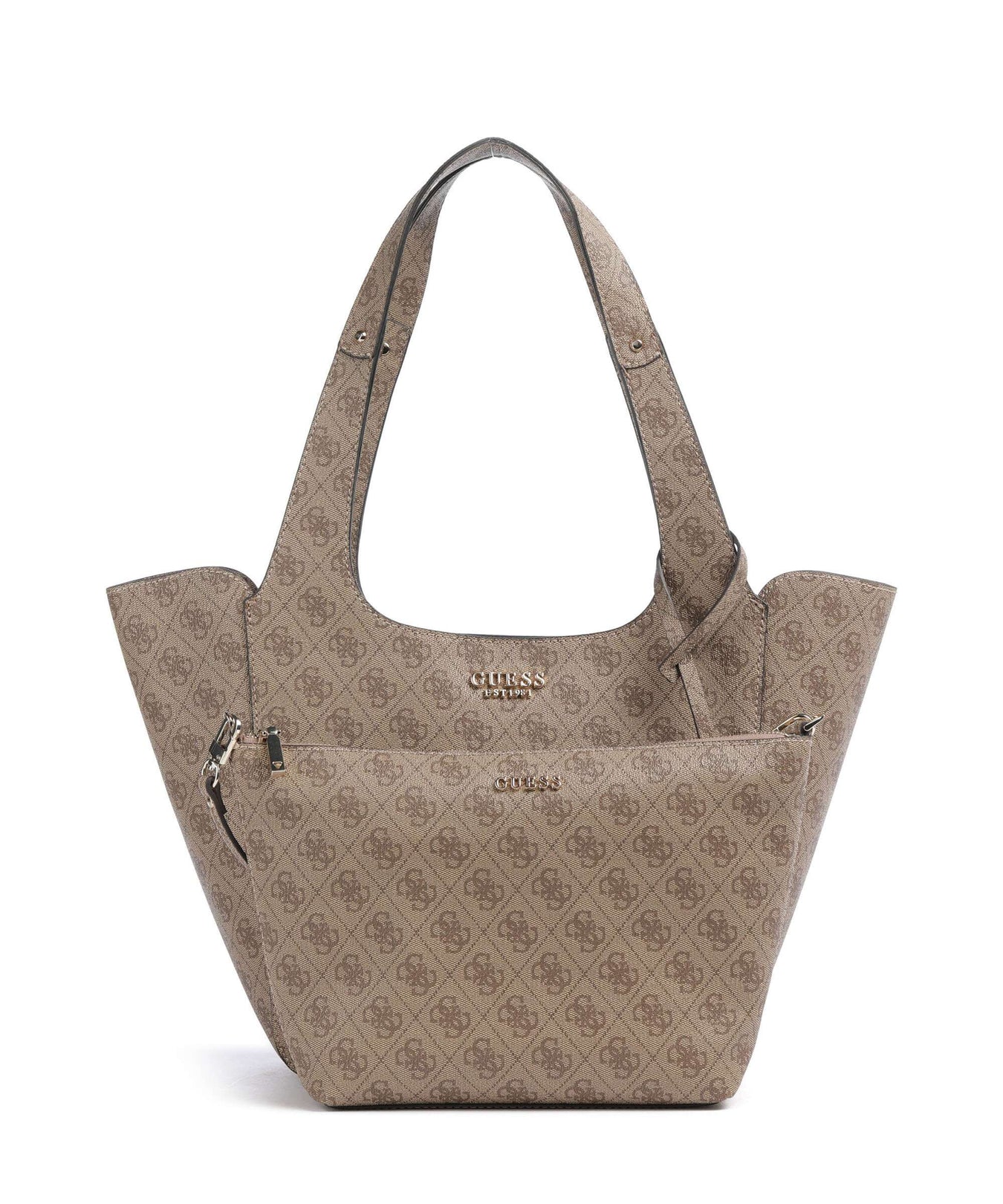 Guess Calista Tote bag latte logo