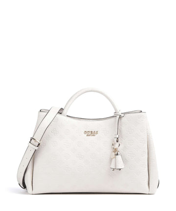 Guess Phoebe Peony Debossed Käsilaukku offwhite logo