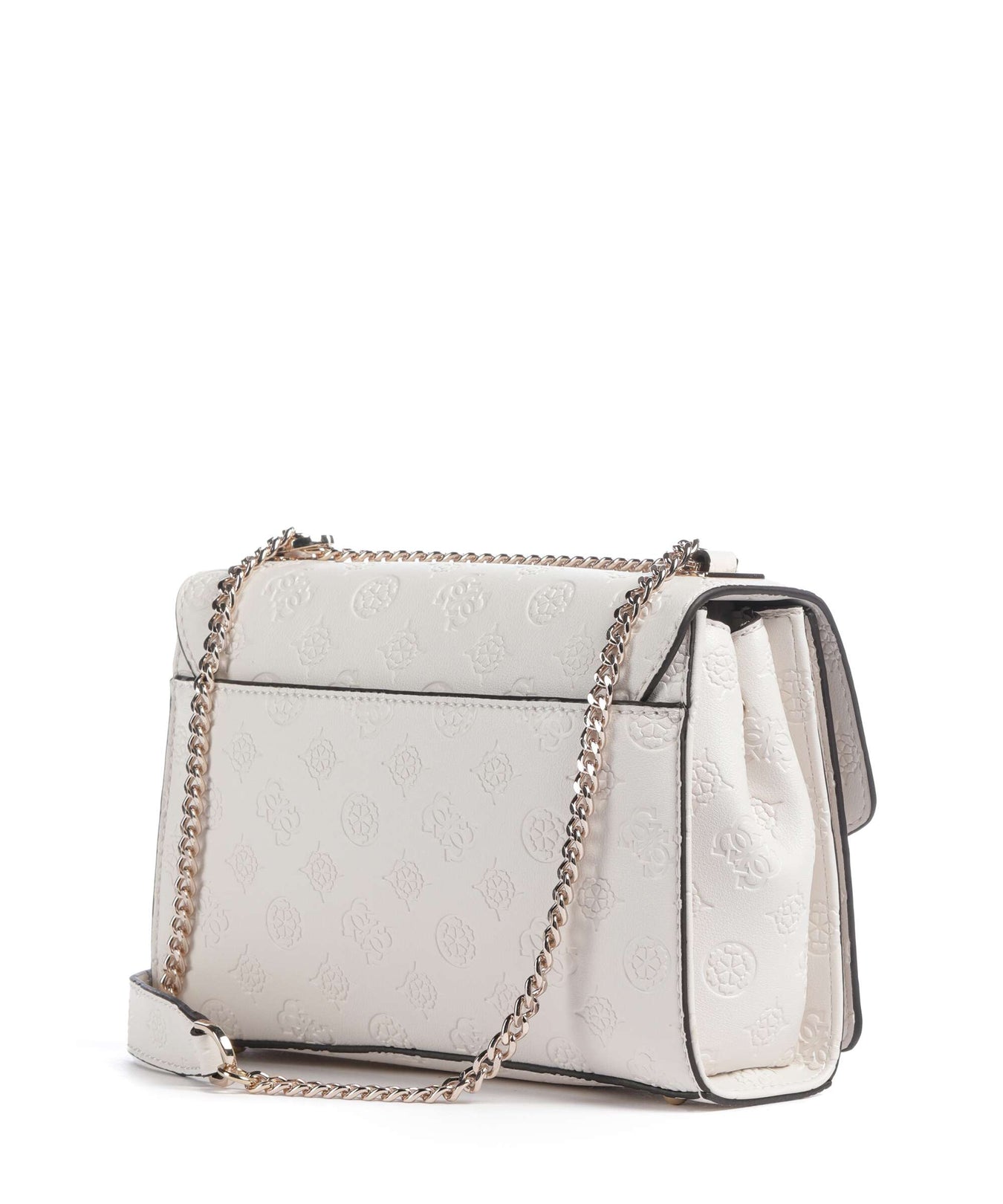 Guess Phoebe Peony Debossed Shoulder bag offwhite logo