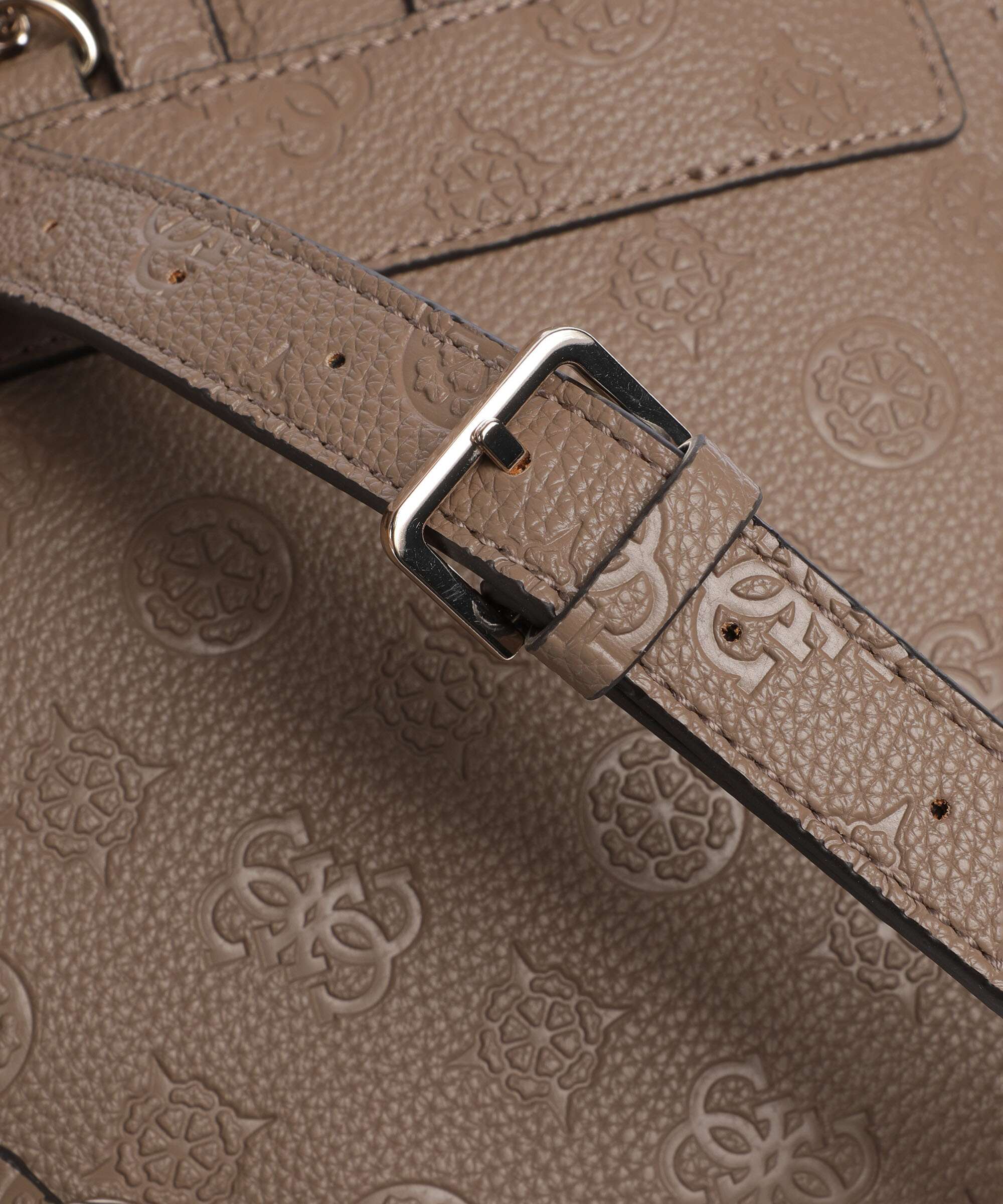 Guess Cresidia Backpack dark taupe logo
