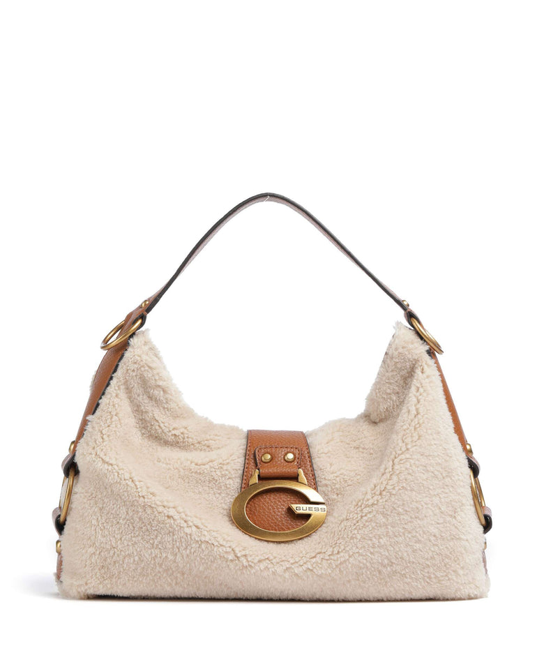 Guess Camden Hobo bag natural/cognac