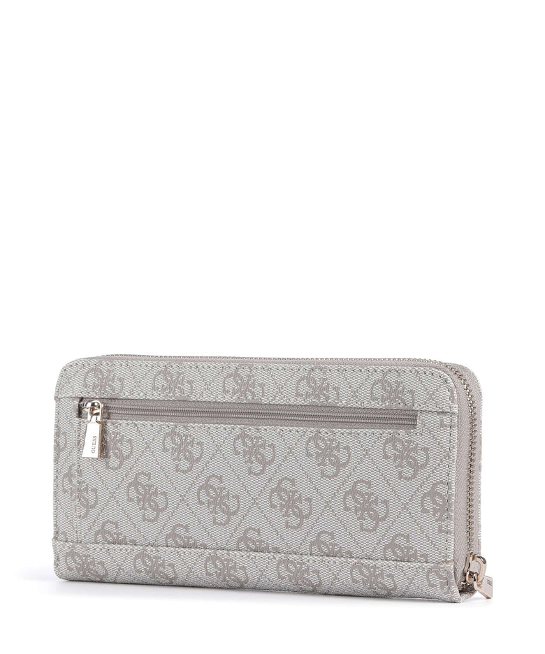 Guess Laurel II Large Wallet dark taupe logo