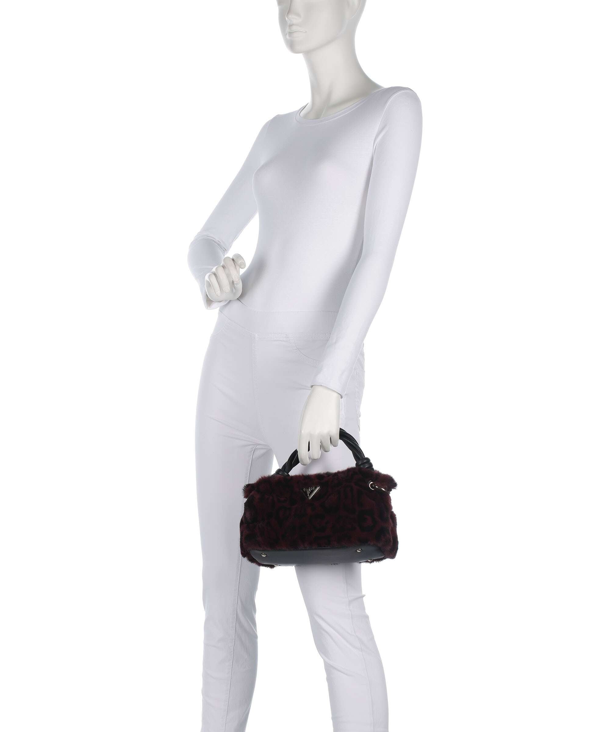 Guess Shaida Handbag wine leo