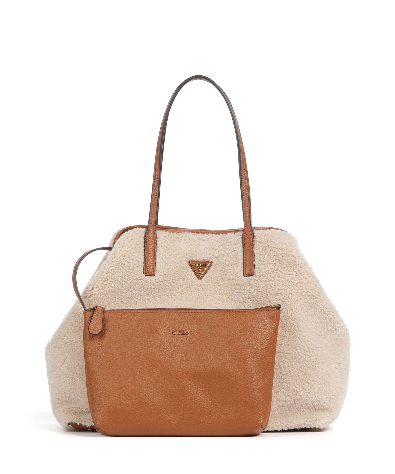 Guess Large Tote bag natural/cognac