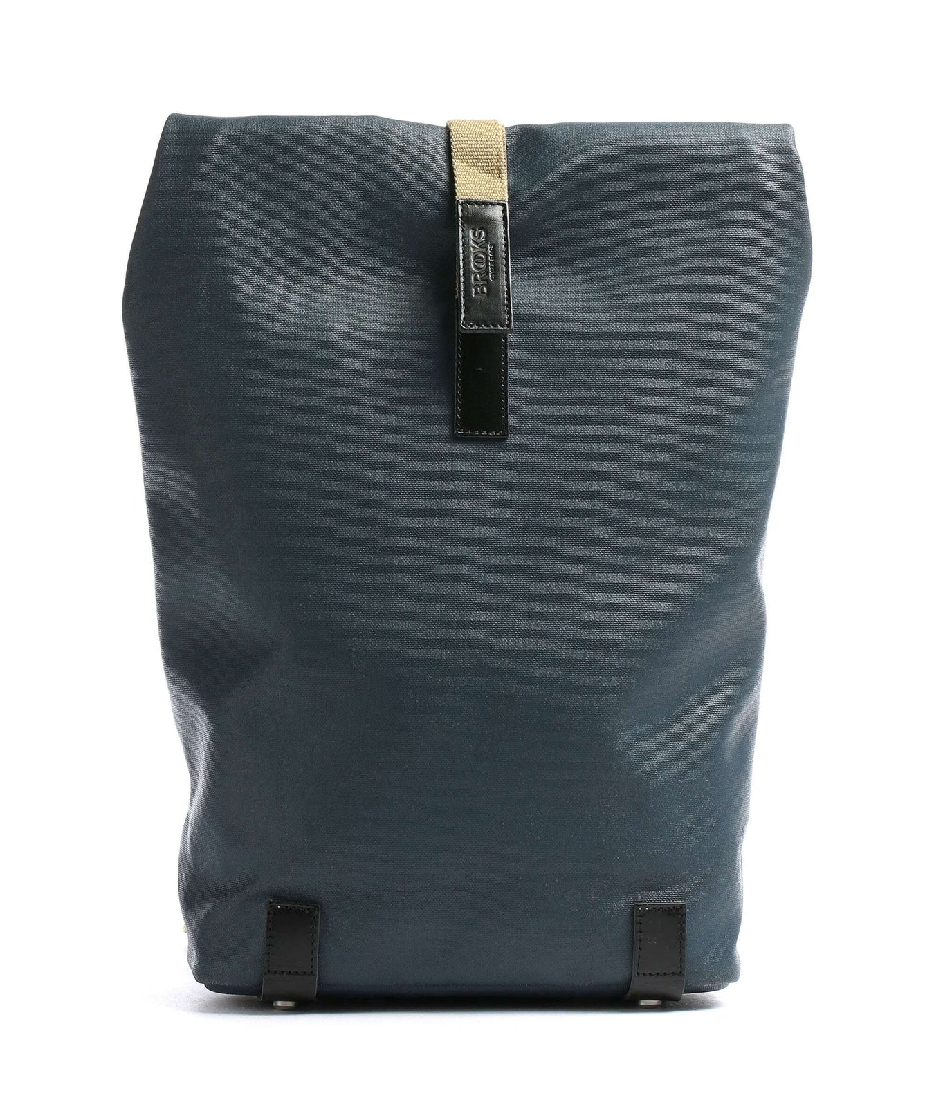 Brooks England Pickwick Cotton Canvas Small Rolltop backpack dark blue