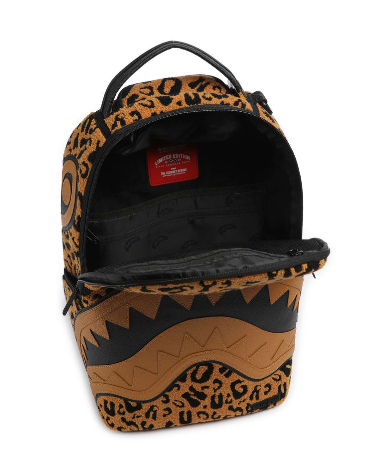 Sprayground Cheetah Chenille Backpack brown/black
