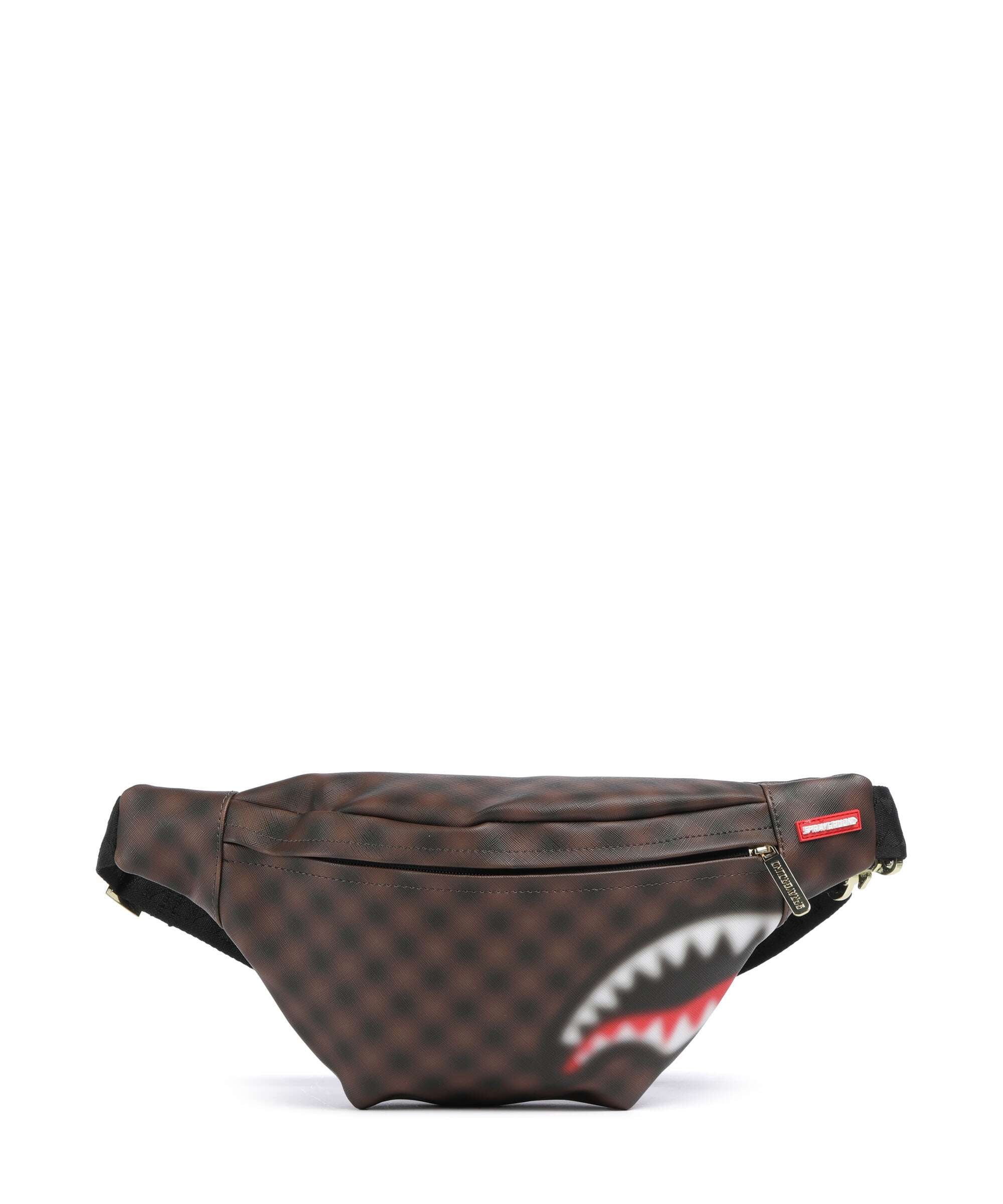 Sprayground Sharks in Paris Blur Belt bag brown/black